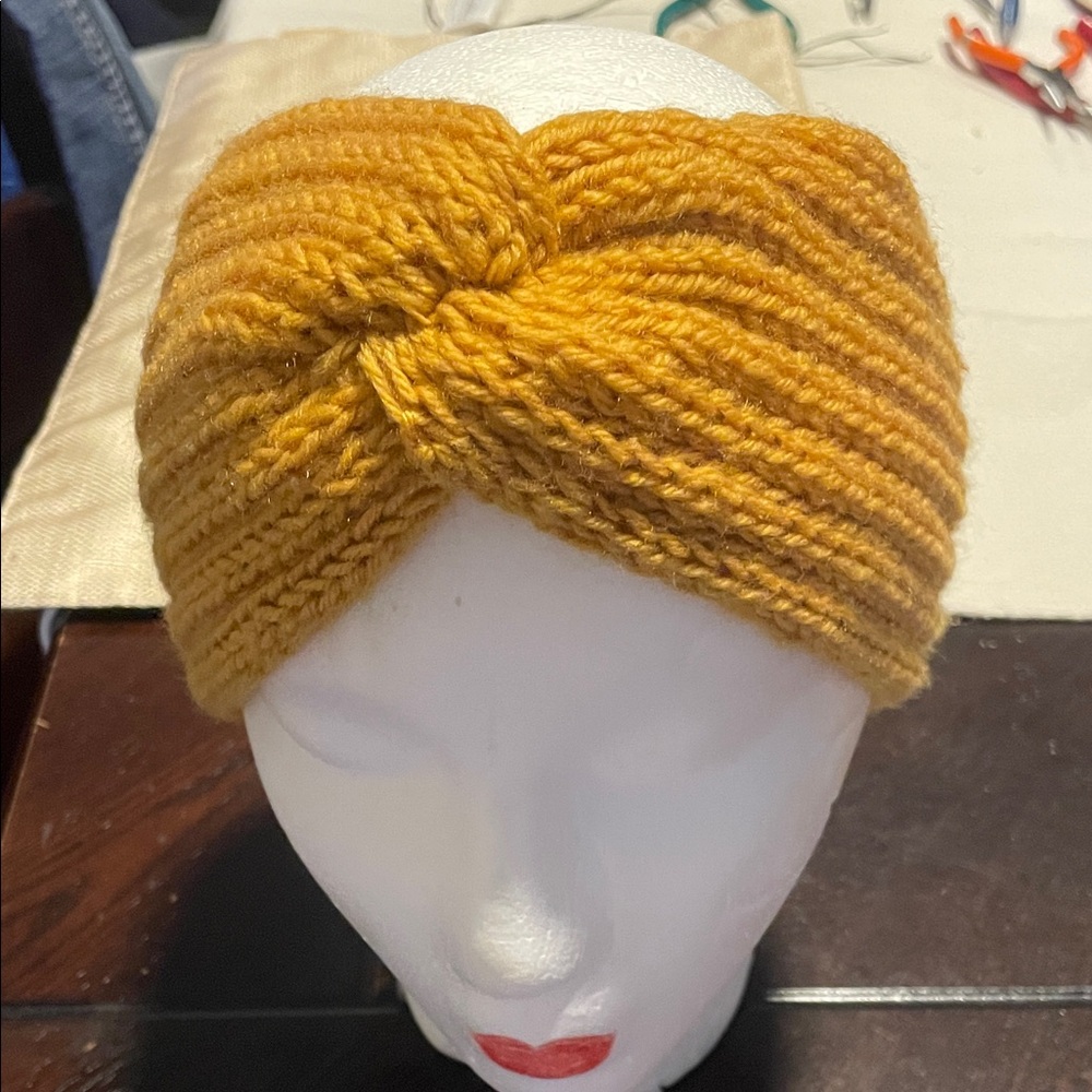 Yellow Knitted Headband